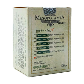 Anatolia Soap bar held in hand showing true 7 oz scale and value