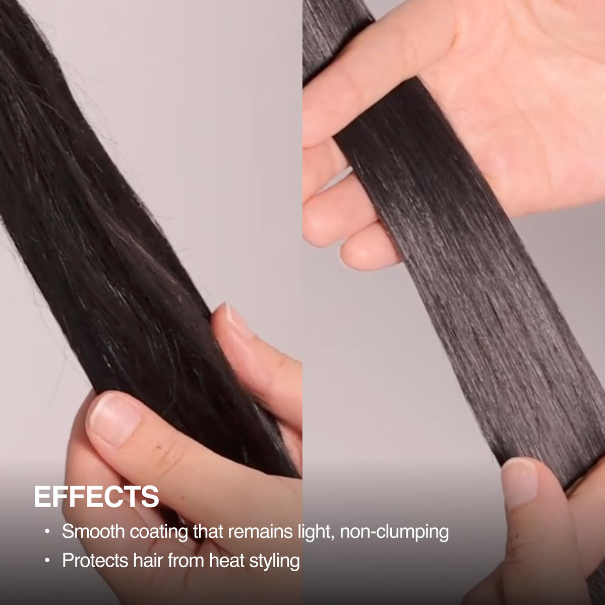 ANAZE application on wet hair protects from heat and reduces frizz