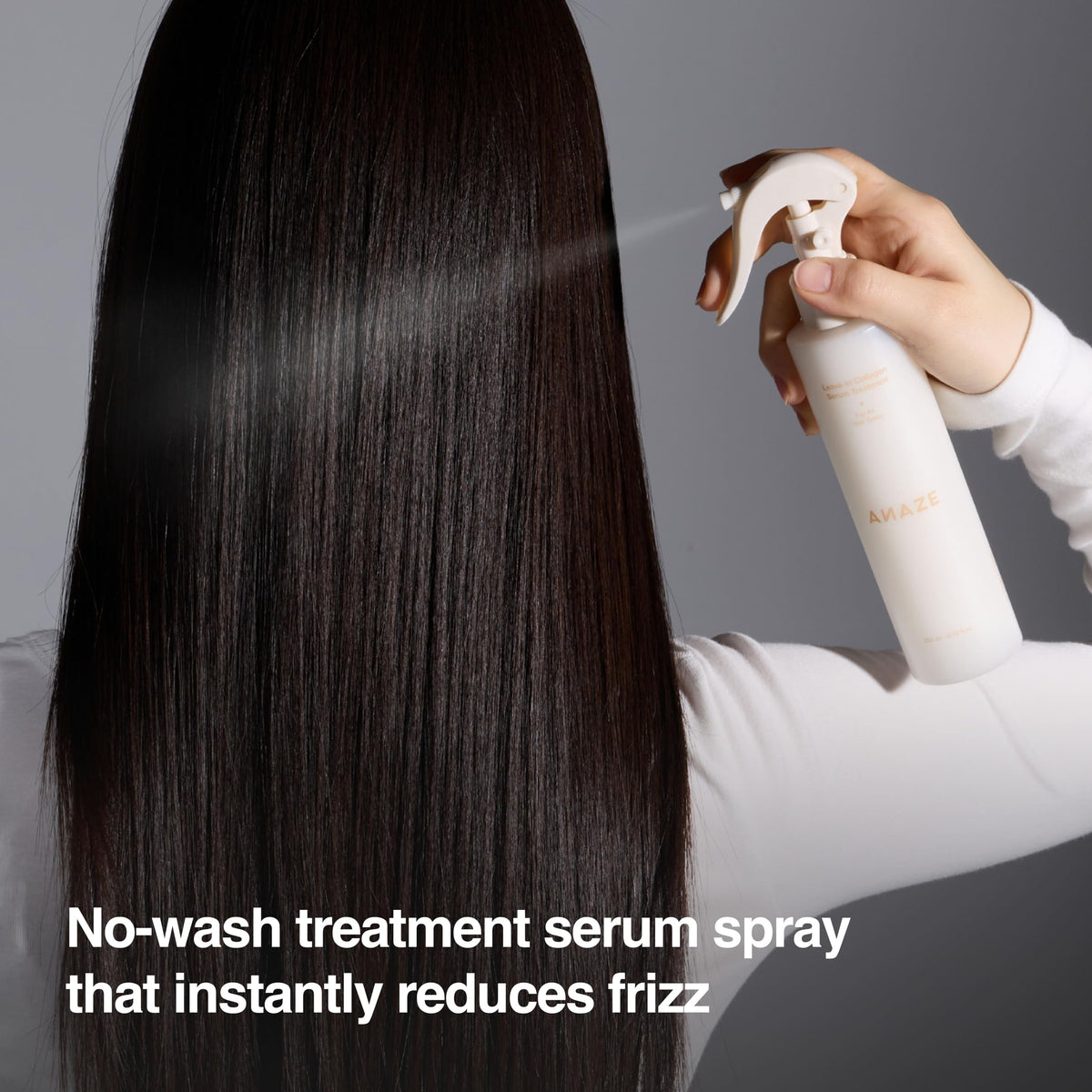 ANAZE spray applicator close-up demonstrating easy, even mist delivery