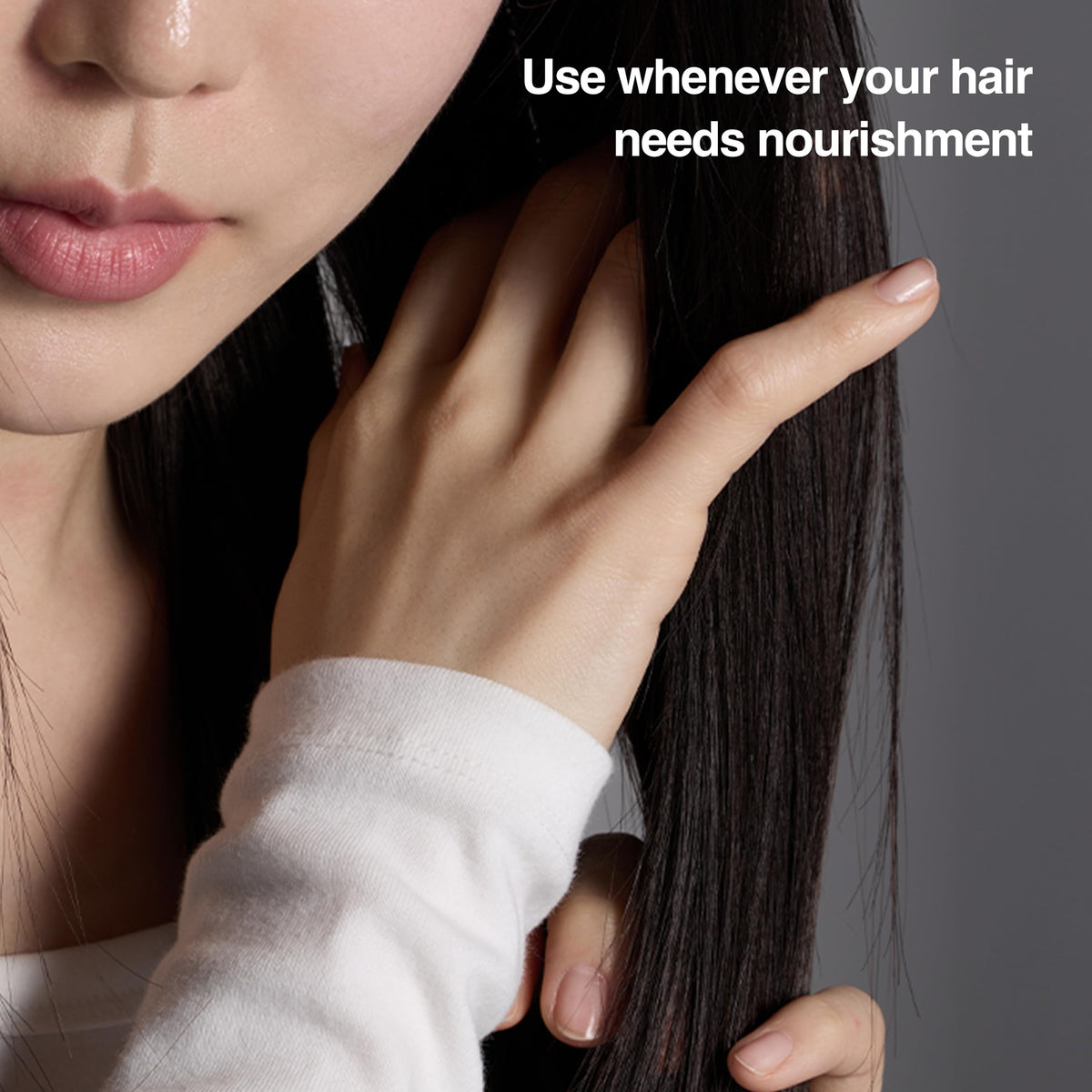 ANAZE serum texture on palm highlighting lightweight, non-greasy feel