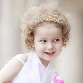 ANBALA child wearing tiara at birthday showing festive look benefit