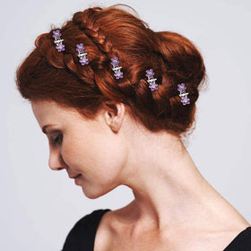 ANBALA clips worn with casual outfit adding colorful accent