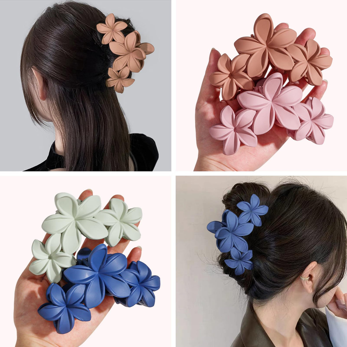 ANBALA clip securing a half-up hairstyle demonstrating strong hold benefit
