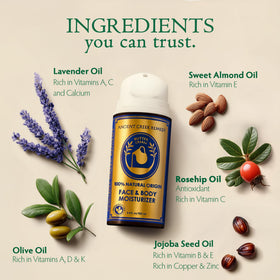 Ancient Greek Remedy cream on hand displaying smooth spreadability benefit