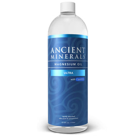 Ancient Minerals front refill bottle showing label and size convenience
