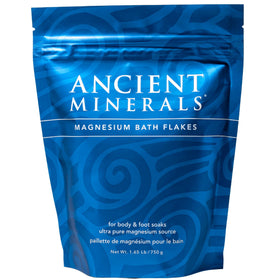 Ancient Minerals front pouch showing product label and resealable bag benefit