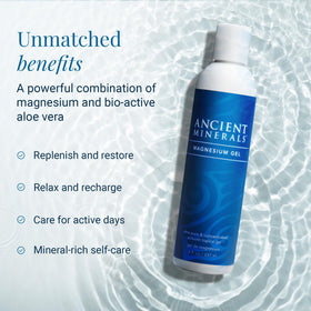 Ancient Minerals gel texture close-up showing smooth, hydrating consistency
