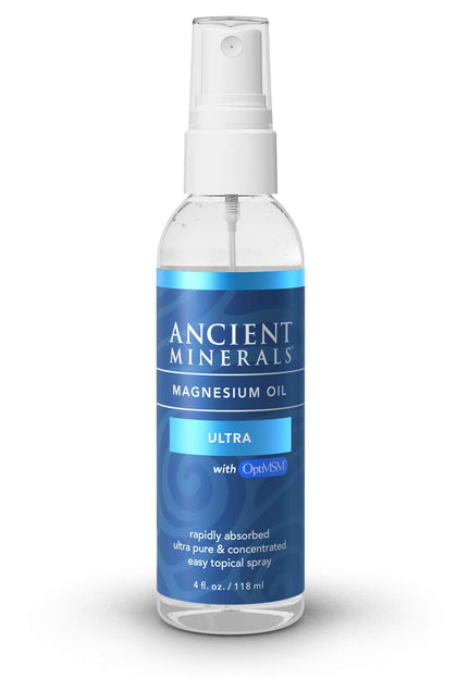 Ancient Minerals front label showing product name and benefits