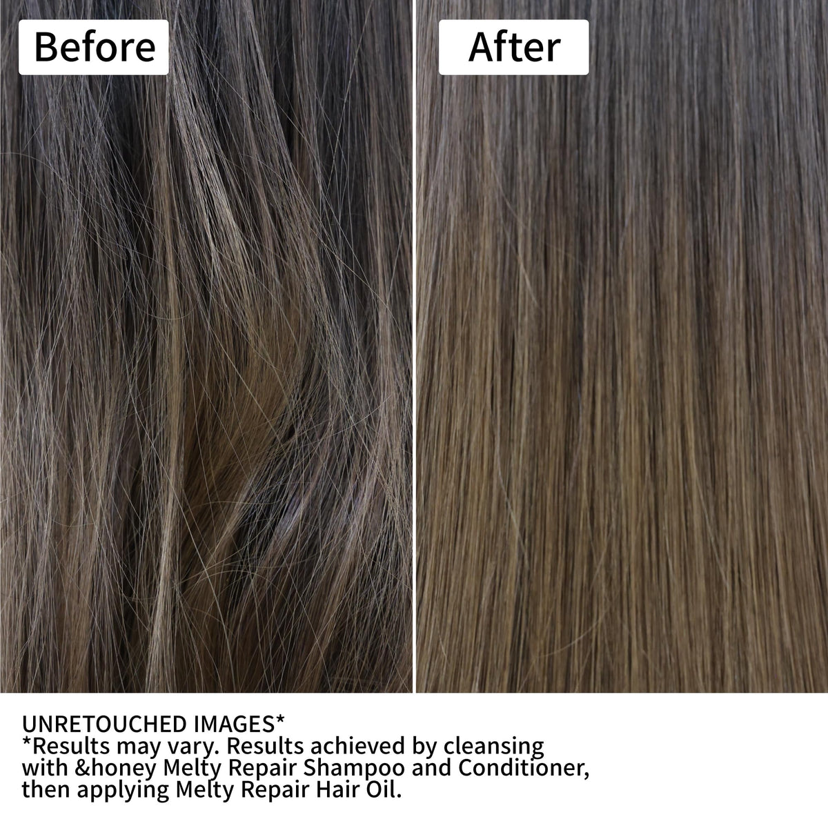 &honey oil texture on palm demonstrating lightweight absorption benefit