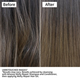 &honey oil texture on palm demonstrating lightweight absorption benefit