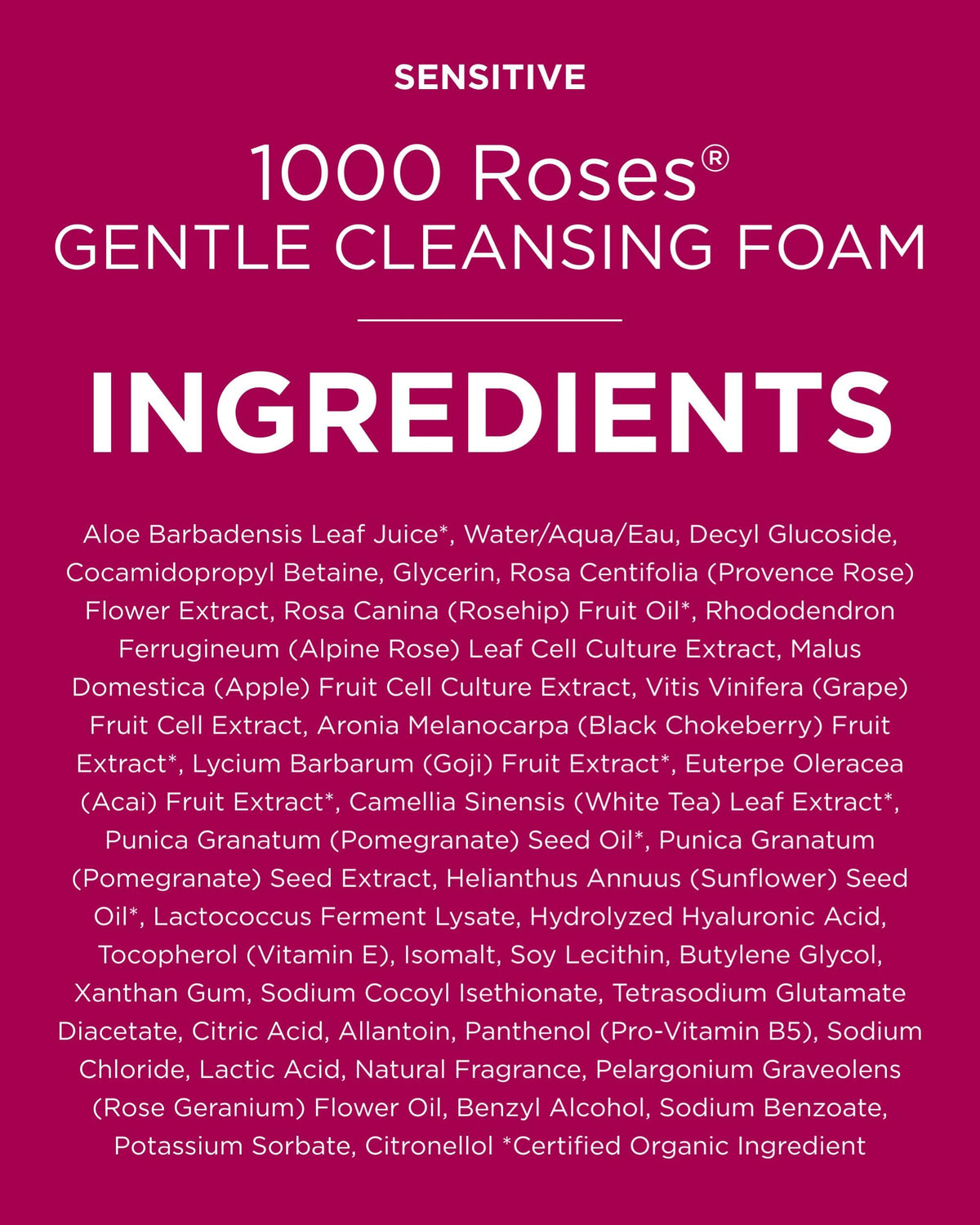 Andalou Naturals foam being applied to face showing gentle cleansing action
