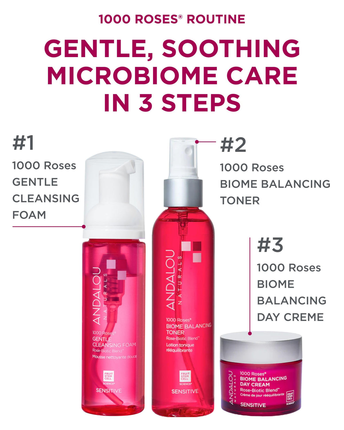 Andalou Naturals close-up foam texture demonstrating gentle, hydrating lather
