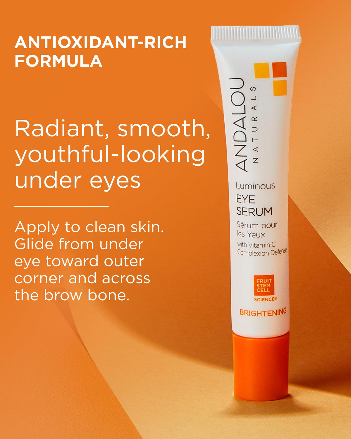 Andalou Naturals ingredient close-up with vitamin C highlighting brightening
