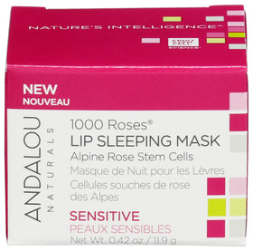 Andalou Naturals jar front view showing label and compact size for travel