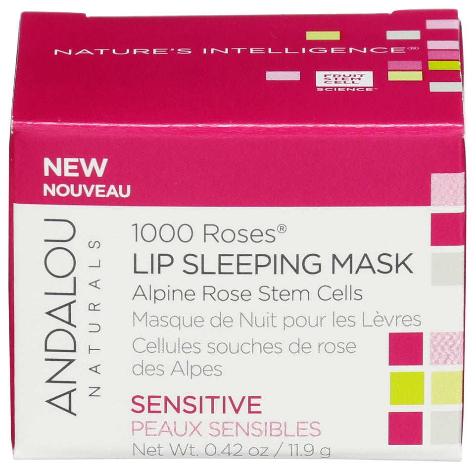 Andalou Naturals jar front view showing label and compact size for travel