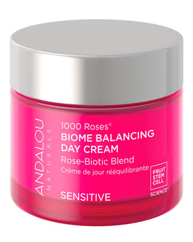Andalou Naturals front packaging showing tub and label for quick product ID and benefit