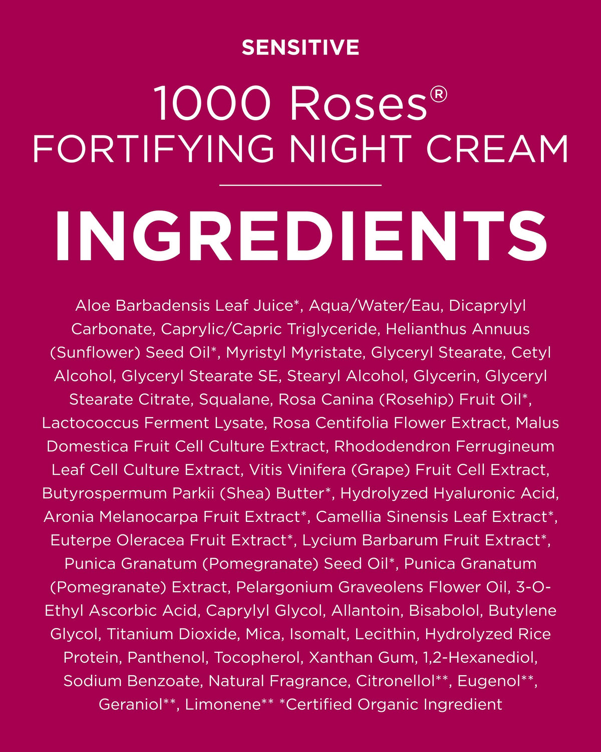 Back of packaging showing ingredient list and clean-beauty claims for transparency benefit