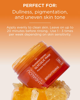 Andalou Naturals mask on hand demonstrating smooth application