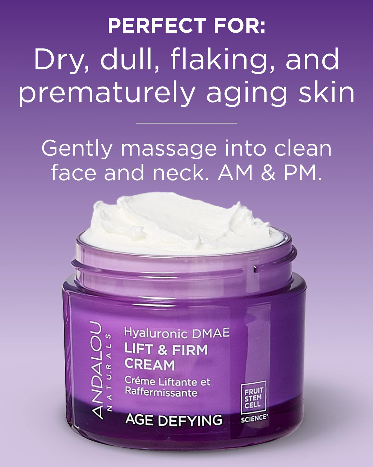 Andalou Naturals application on hand showing easy absorption and hydration