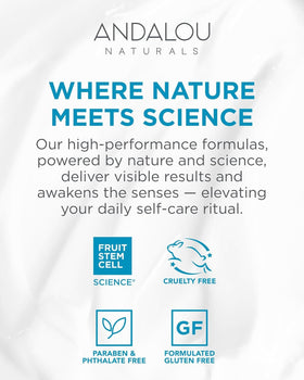 Andalou Naturals before and after visualization for clearer skin