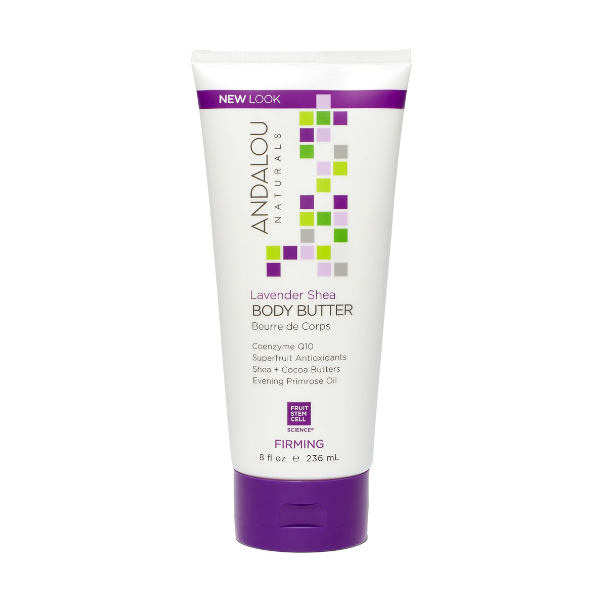 Andalou Naturals front jar view showing product and labeling for easy identification and appeal