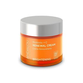 Andalou Naturals cream texture close-up highlighting lightweight absorption benefit