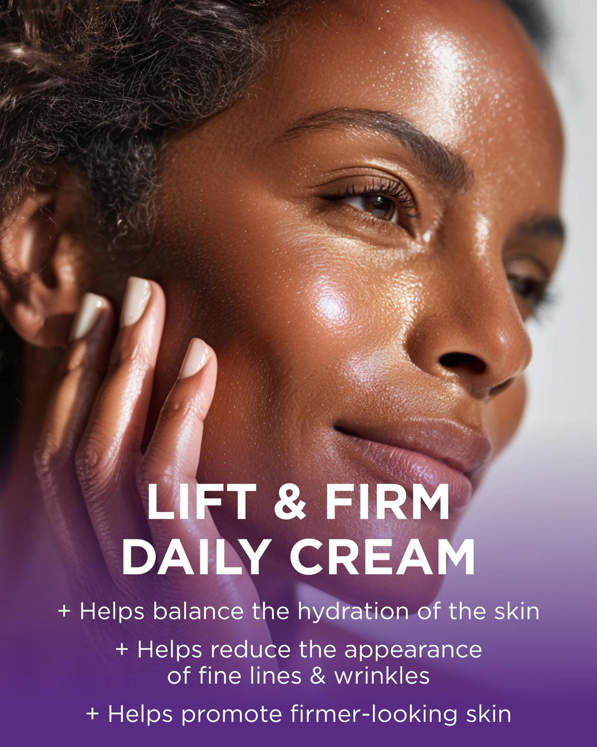 Andalou Naturals cream texture close-up highlighting hydrating, non-greasy feel