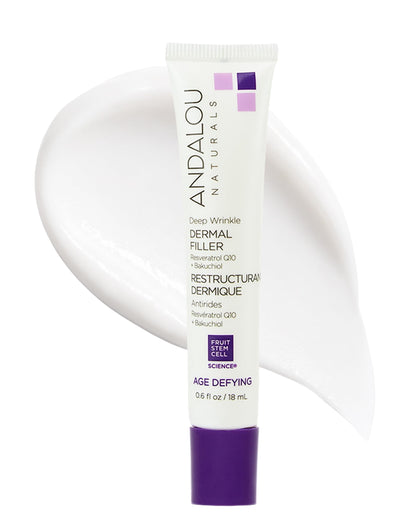 Andalou Naturals front packaging showing tube and product name for targeted smoothing