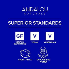Andalou Naturals label close-up displaying ingredient transparency benefit