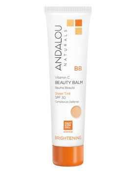 Andalou Naturals front packaging bottle showing clean design and SPF benefit