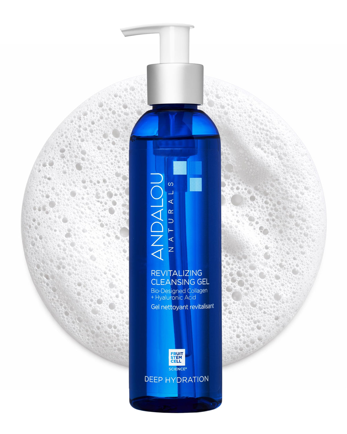Andalou Naturals front packaging showing cleanser and hydration benefits