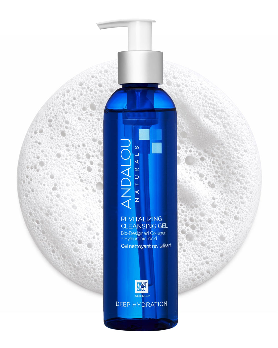 Andalou Naturals front packaging showing cleanser and hydration benefits