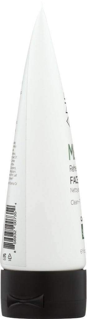 Andalou Naturals bottle in bathroom routine setting showing suitability for daily use
