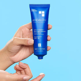 Andalou Naturals ingredient label close-up highlighting key actives