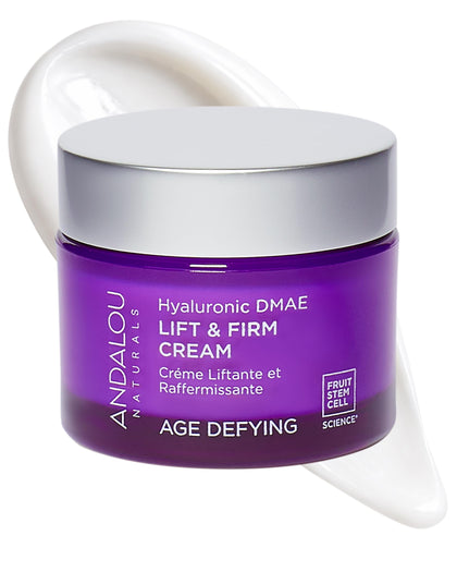 Andalou Naturals jar front showing product branding and compact size benefit