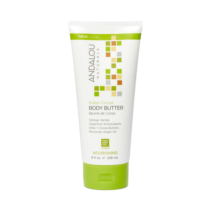 Andalou Naturals jar front view showing product and benefits