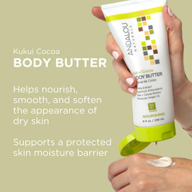 Andalou Naturals rich cream texture close-up for deep hydration