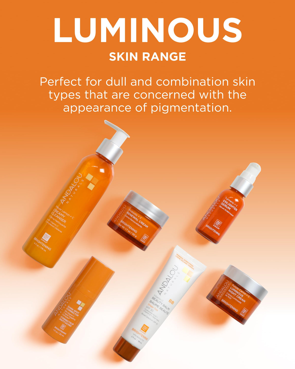 Andalou Naturals label close-up showing active ingredient list