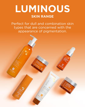 Andalou Naturals on bathroom counter lifestyle shot promoting daily routine simplicity