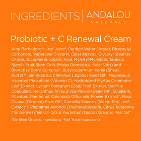 Andalou Naturals on bathroom shelf lifestyle scene conveying daily routine benefit