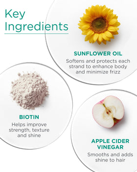 Andalou Naturals used on styled hair showcasing polished blowout and natural shine