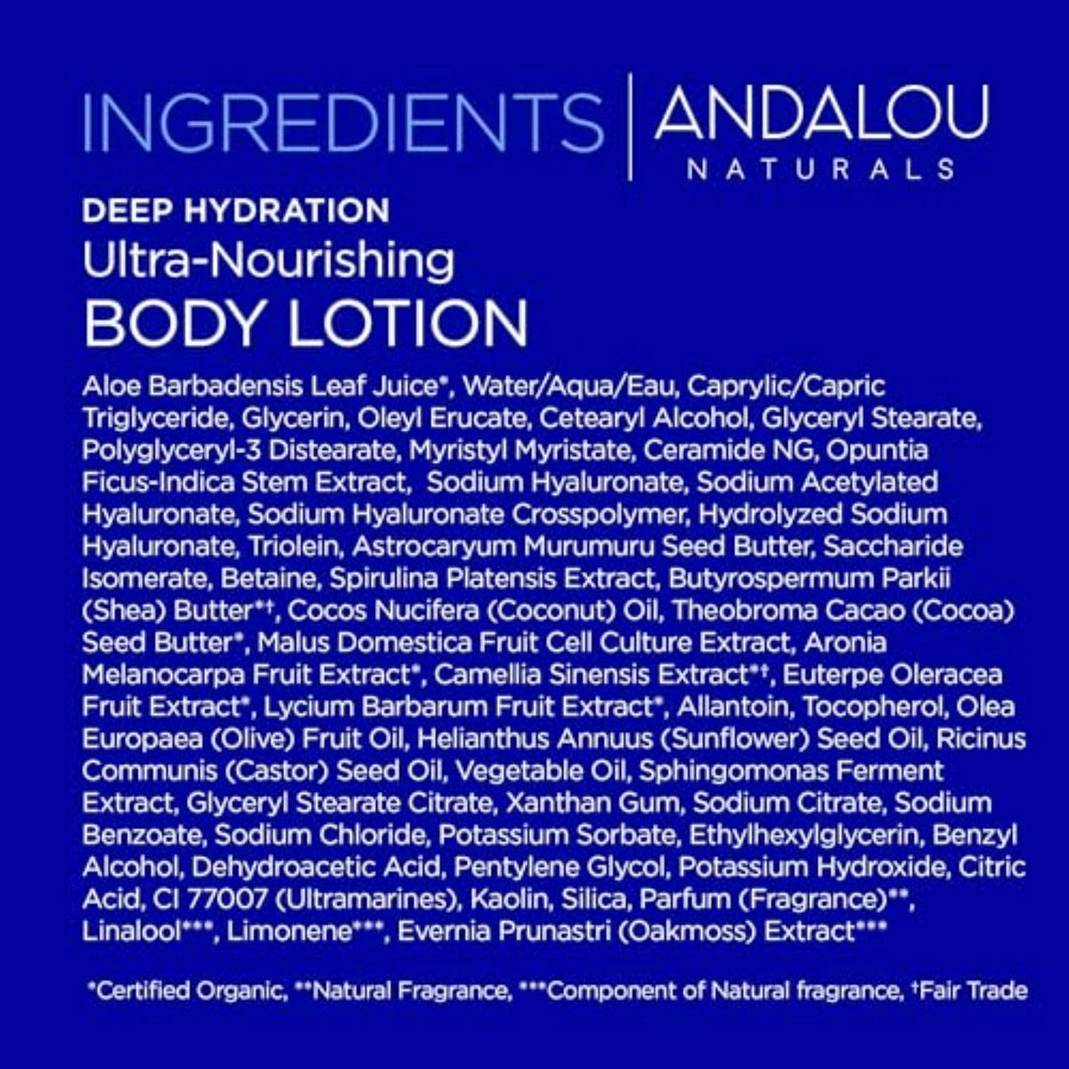 Andalou Naturals lotion on hand absorption demonstrating quick non-greasy feel