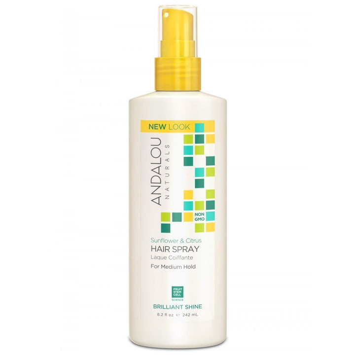 Andalou Naturals front packaging showing bottle and citrus benefit