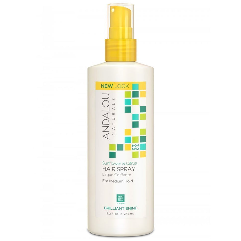 Andalou Naturals front packaging showing bottle and citrus benefit