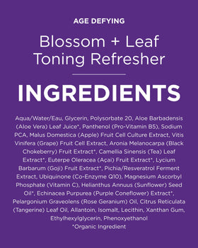 Andalou Naturals rose geranium and orange leaf ingredients for calming benefits