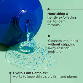 Andalou Naturals pump dispensing creamy foam for gentle cleanse