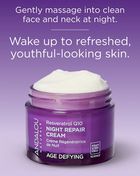 Andalou Naturals cream on hand being smoothed in for instant moisturizing comfort