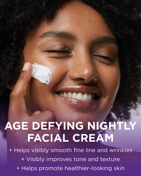 Andalou Naturals open jar close-up of cream texture for rich overnight hydration