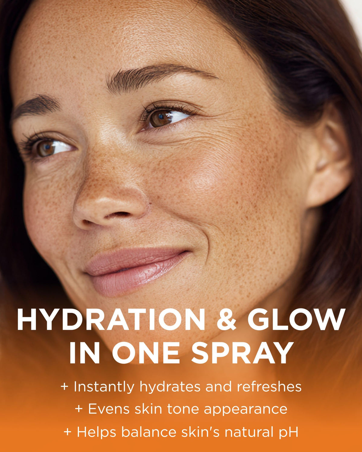 Andalou Naturals spray nozzle close-up demonstrating fine mist delivery