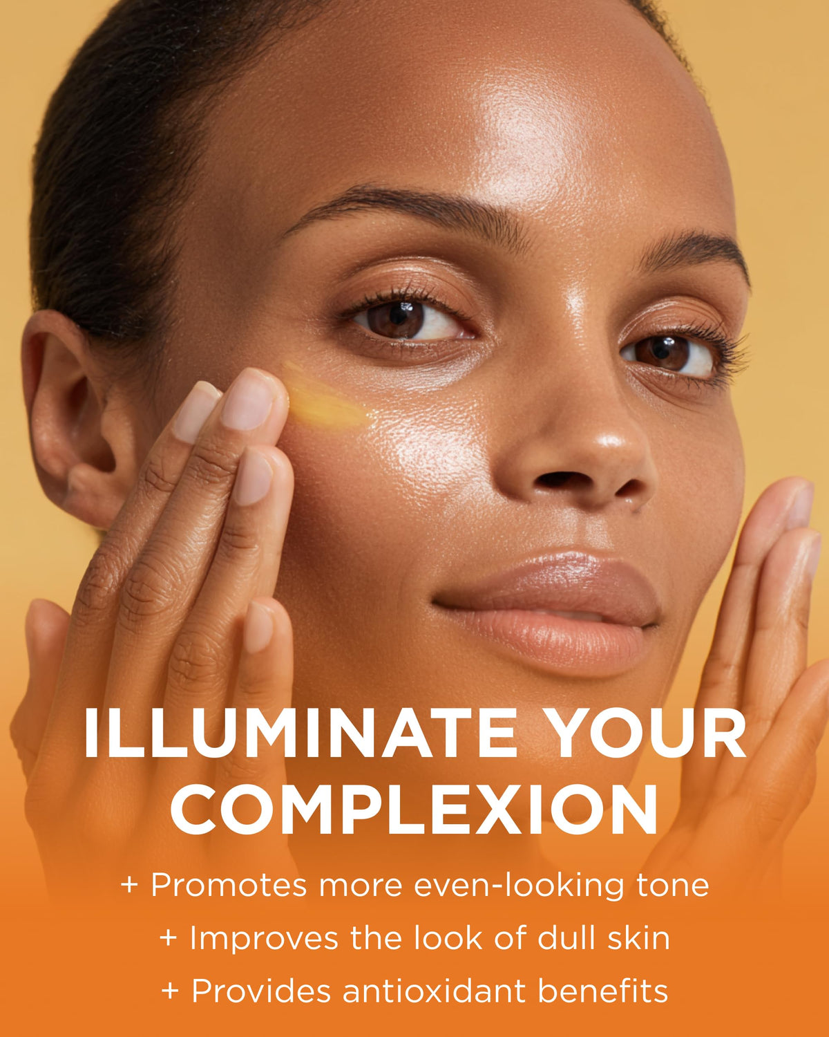 Andalou Naturals dropper releasing serum, demonstrating precise application